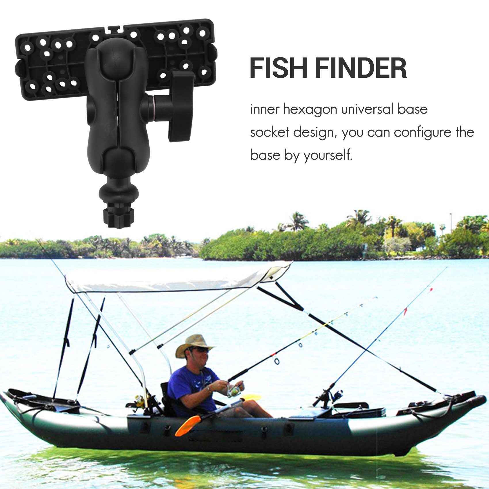 Supporto per palla NALFI con e - Fish Finder Mount recensione e prezzo